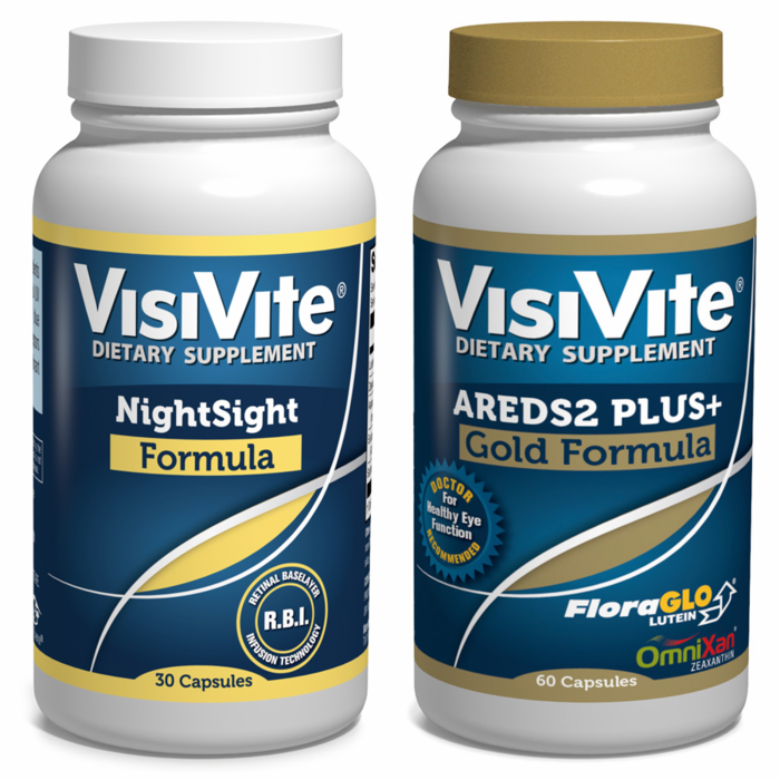 VisiVite NightSight and VisiVite AREDS 2 PLUS+ Gold Formula